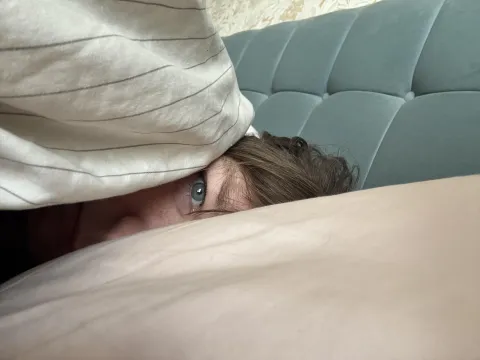 Me hiding under the covers